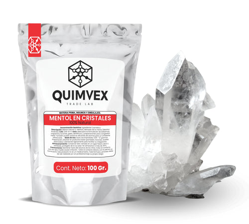 Mentol en Cristales 100gr - Ideal para Cosmética y Aromaterapia